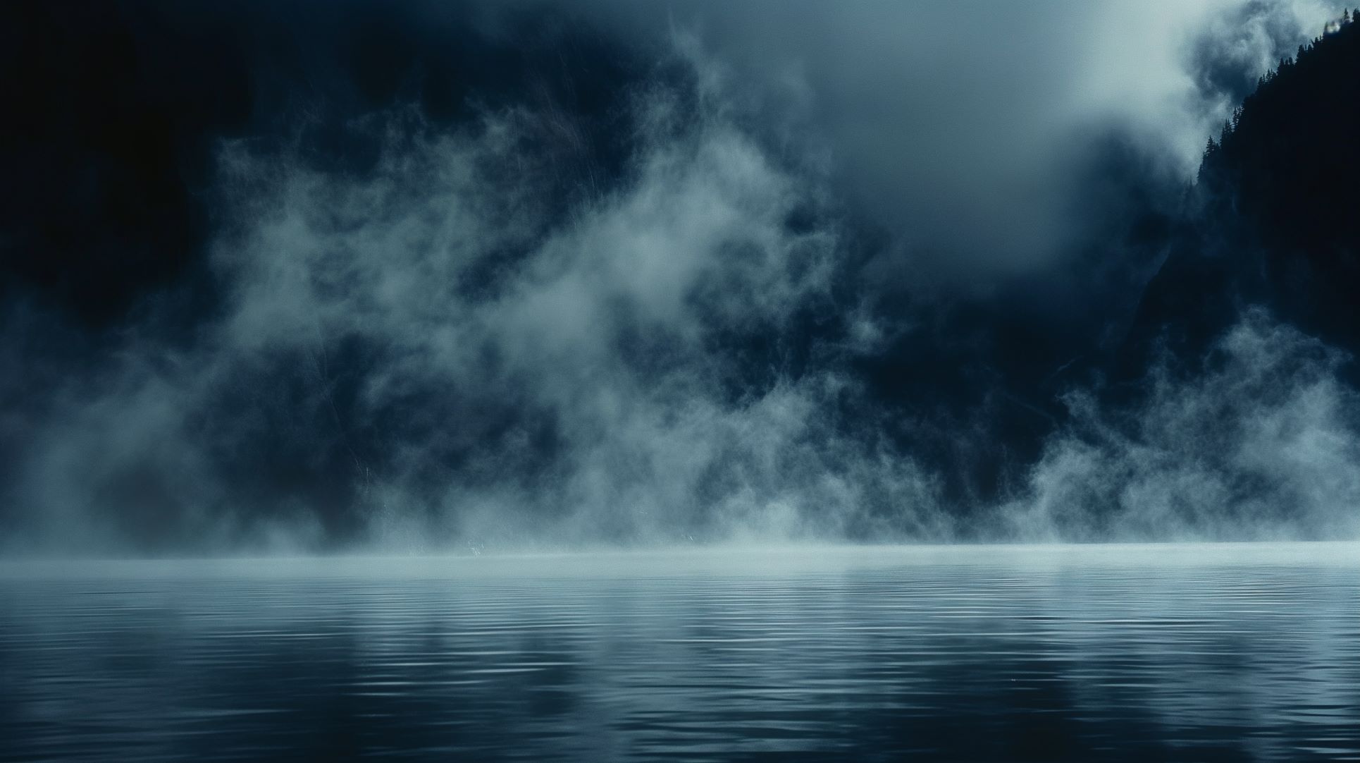 Jezero u magli